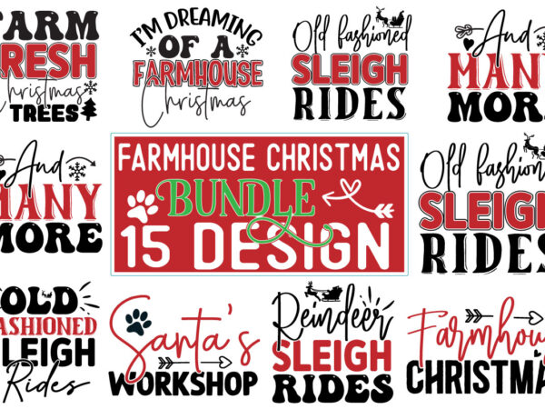 Farmhouse christmas design bundle