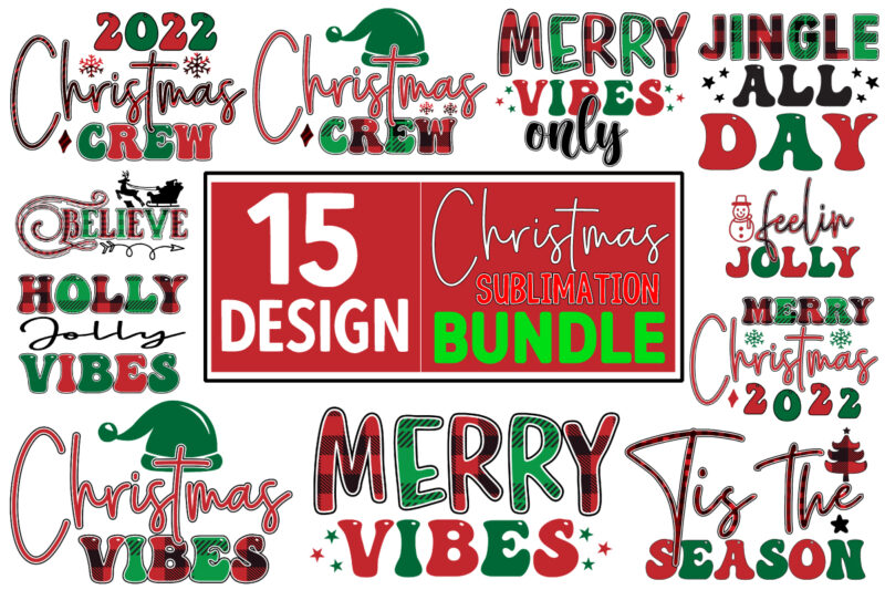 Christmas Sublimation PNG Design Bundle