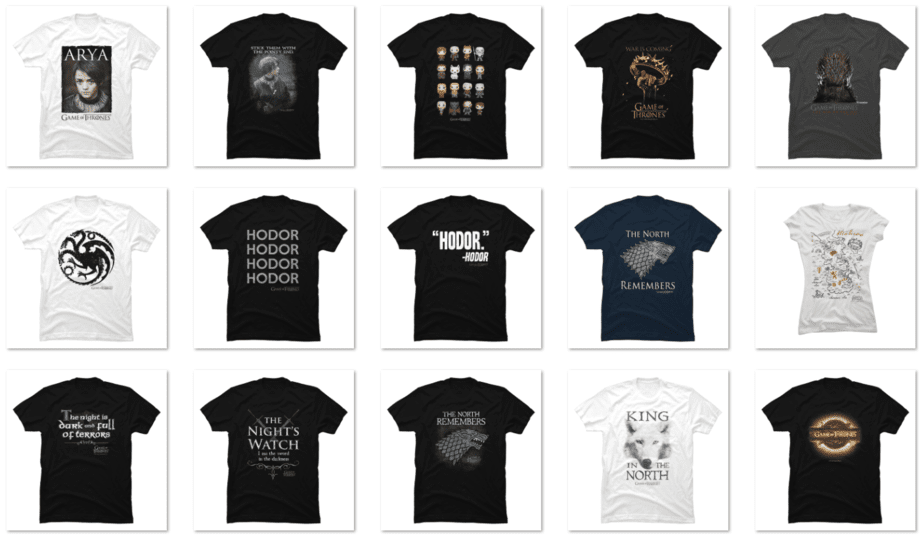 of Thrones Use - t- PNG shirt 21 designs Commercial For Designs Game Buy Bundle T-shirt