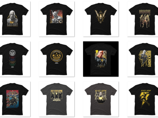 13 black adam png t-shirt designs bundle for commercial use part 2