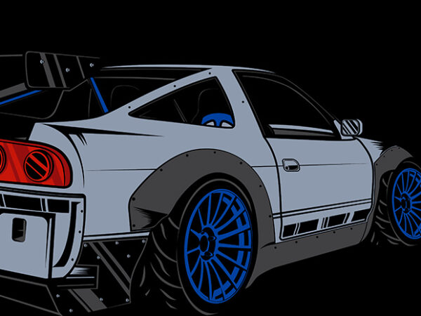 Nissan silvia 200sx T shirt vector artwork