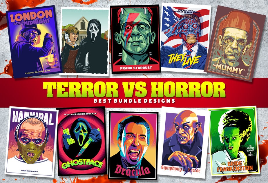 Terror Vs Horror Buy T Shirt Designs