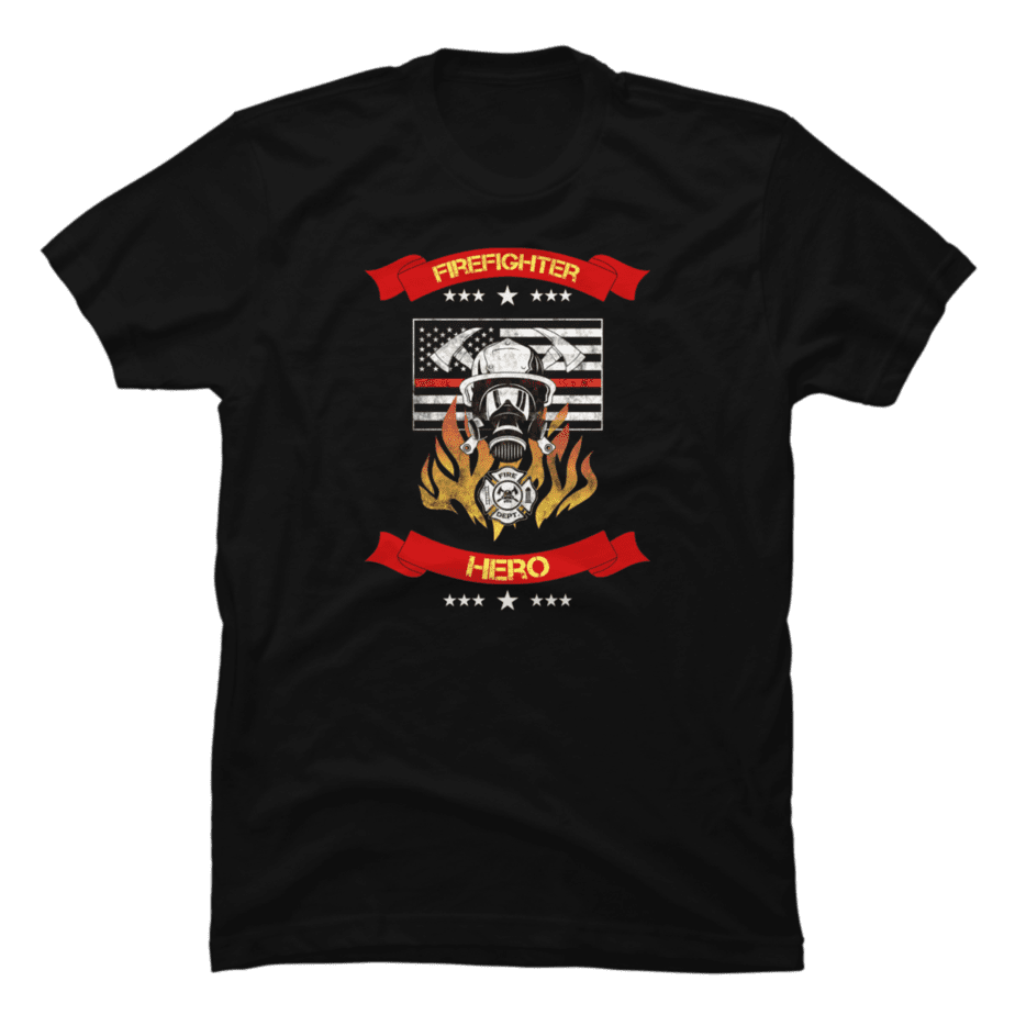 Thin Red Line Firefighter Firefighters Professional Hero Volunte - Buy ...