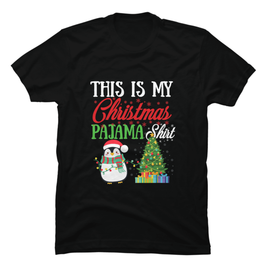 This Is My Christmas Pajama Shirt Penguin - Buy t-shirt designs