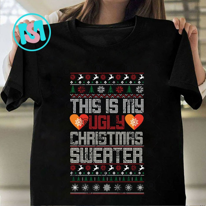 Merry Christmas Sweater Bundle SVG, Santa Claus SVG, Animals SVG, Jingle Bells SVG