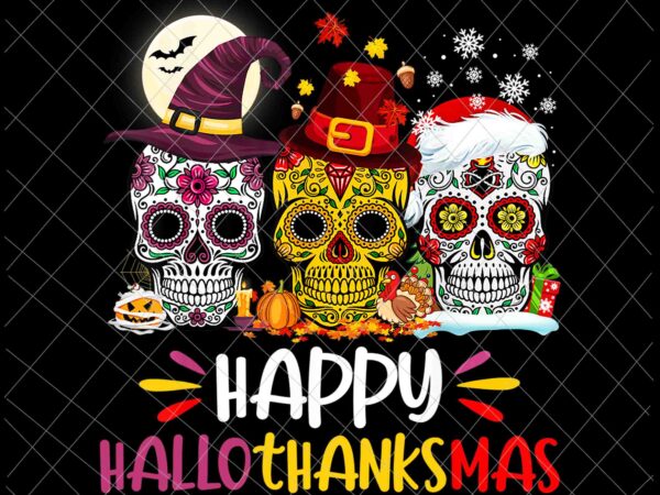 Sugar skull hallothankmas png, sugar skull halloween png, sugar skull thanksgiving png, sugar skull christmas png t shirt template vector