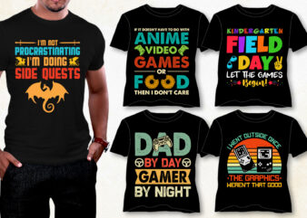 Tantos jogos tão pouco tempo video game tshirt design