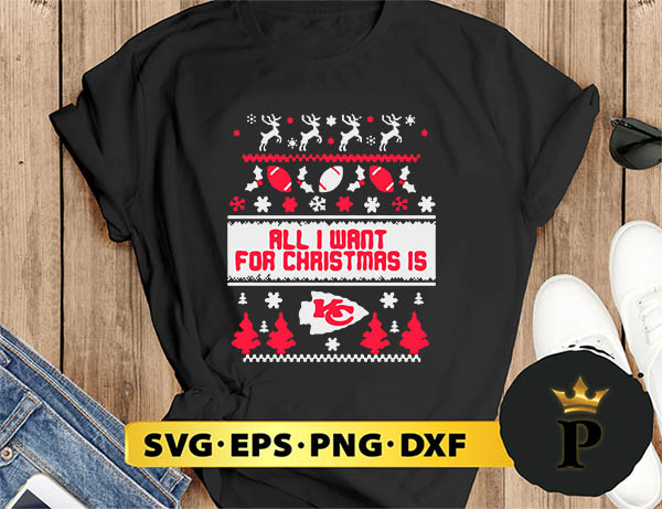 all i want for christmas is kansas city SVG, Merry christmas SVG, Xmas SVG Digital Download