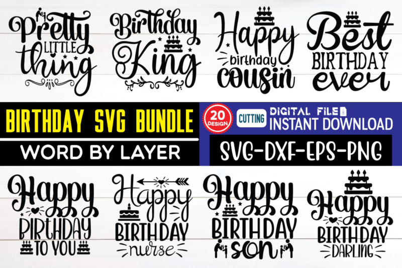 Birthday Svg Bundle birthday svg, birthday svg, zodiac svg, diy crafts, svg files, silhouette files, queens svg, trending svg, unicorn svg, zodiac signs, magic unicorn svg, birthday unicorn svg, funny