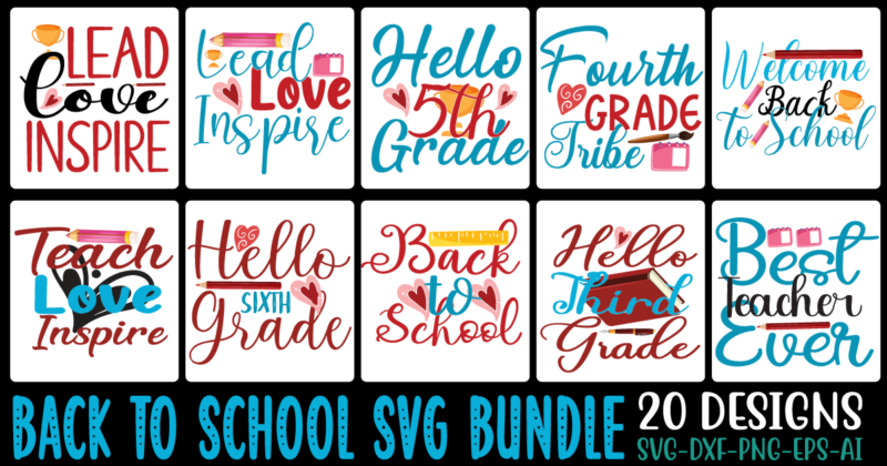 Back to School SVG Bundle