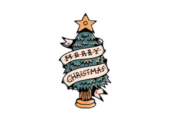 christmas tree t shirt vector file