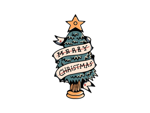 Christmas tree t shirt vector file