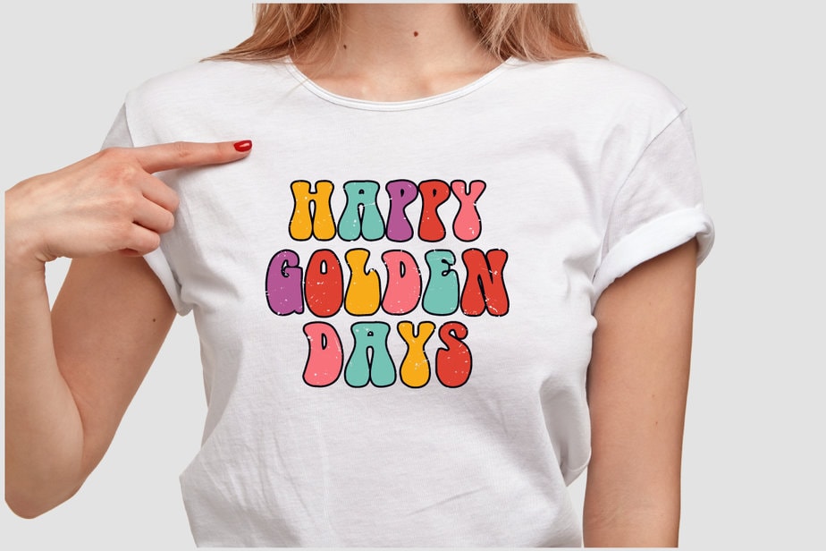 HAPPY GOLDEN DAYS T SHIRT DESIGN - Buy t-shirt designs