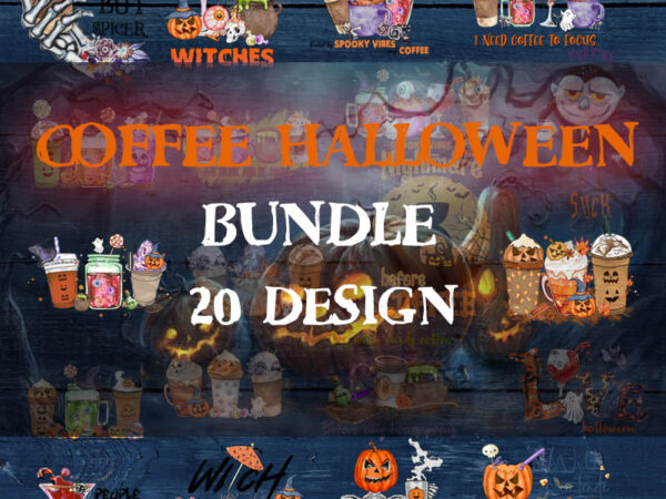 Bundle halloween coffee latte png, iced coffee cheetah leopard drink cozy digital, sublimation design hand drawn printable graphic