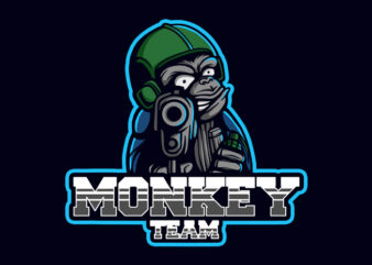 monkey team illustration