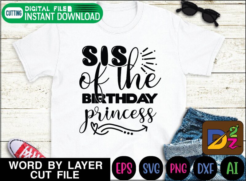 Birthday princess svg bundle birthday squad, birthday group, bithday queen, mommy and me outfits, family bundle svg, daughter of a queen, mother of a princess, mama mini, queen with crown