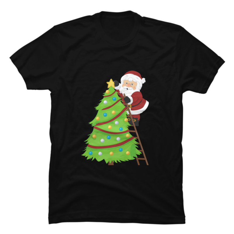 Christmas Tree Santa Cute - Buy t-shirt designs