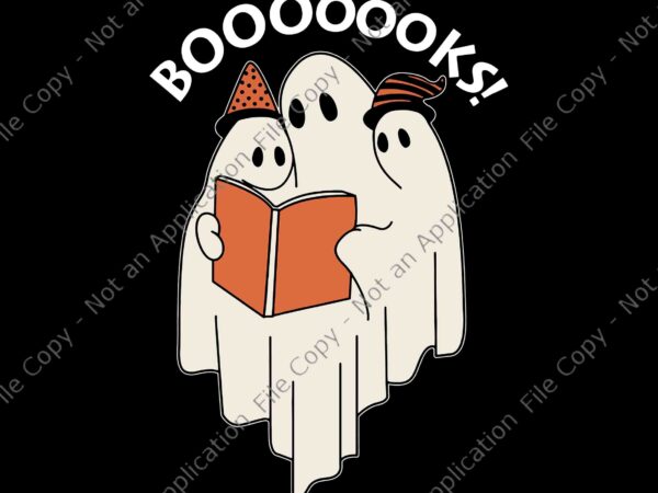 Halloween booooks svg, cute ghost reading library books halloween svg, ghost booooks svg, ghost halloween svg, graphic t shirt