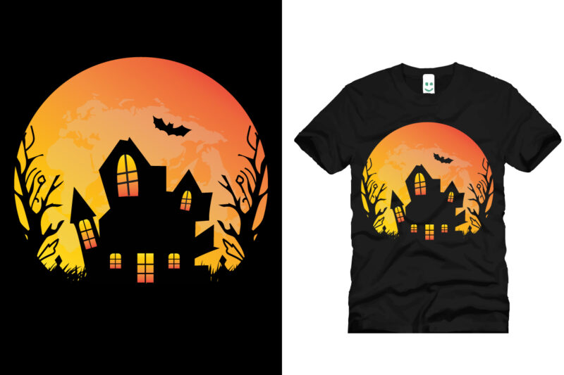 halloween vector t shirt design