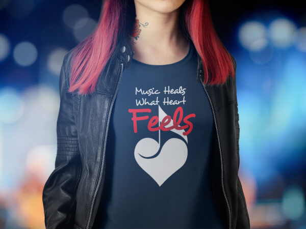 Music heals what heart feels | beautiful t shirt design | ready to print, perfect gift