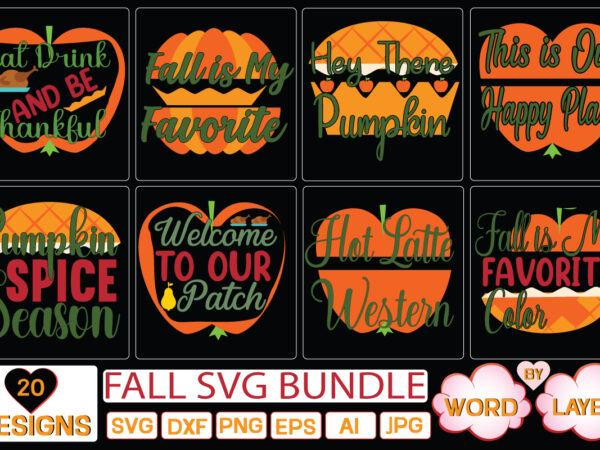 Fall svg bundle t shirt graphic design