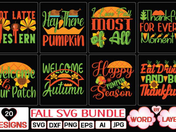 Fall svg bundle t shirt graphic design