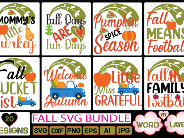 Fall svg bundle t shirt graphic design