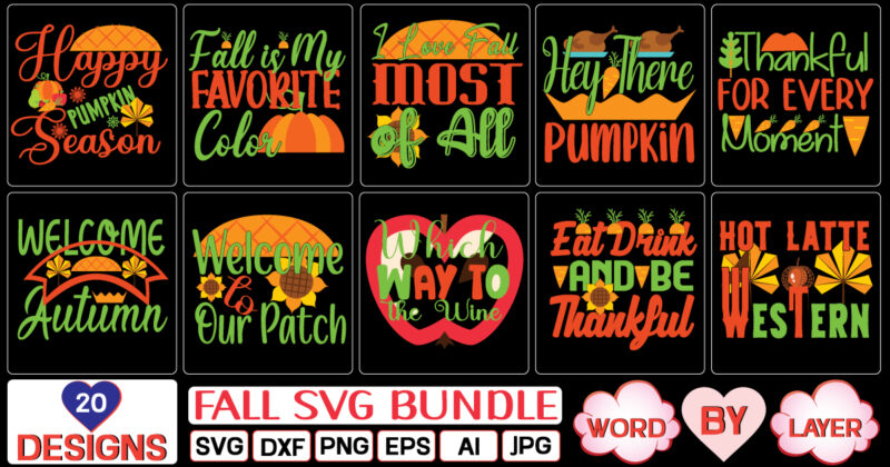 fall svg bundle