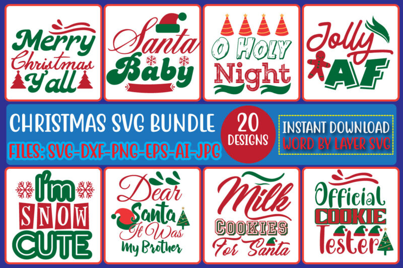 Christmas SVG Bundle,Christmas Quates Svg Bundle