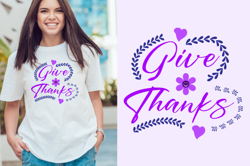 give thanks t shirt design