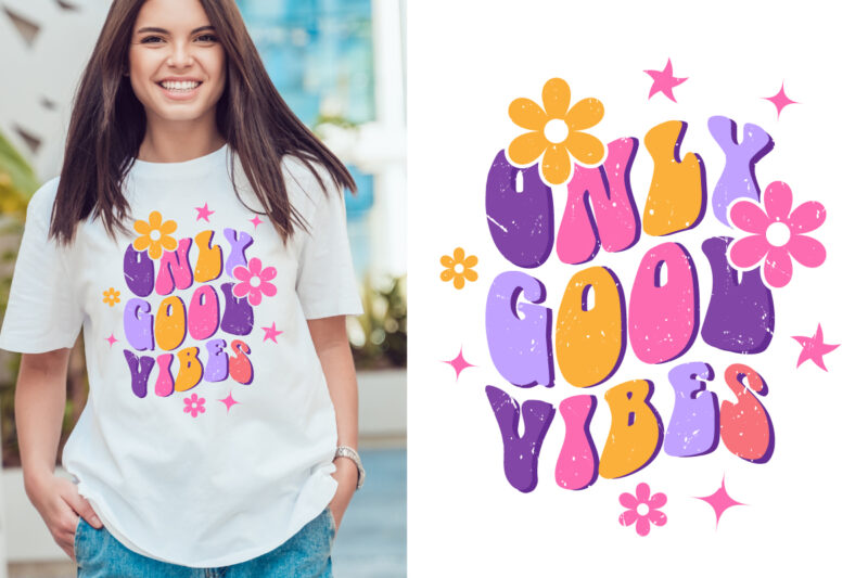 Flower T-Shirt Design Vector, Typography Illustration. It can use