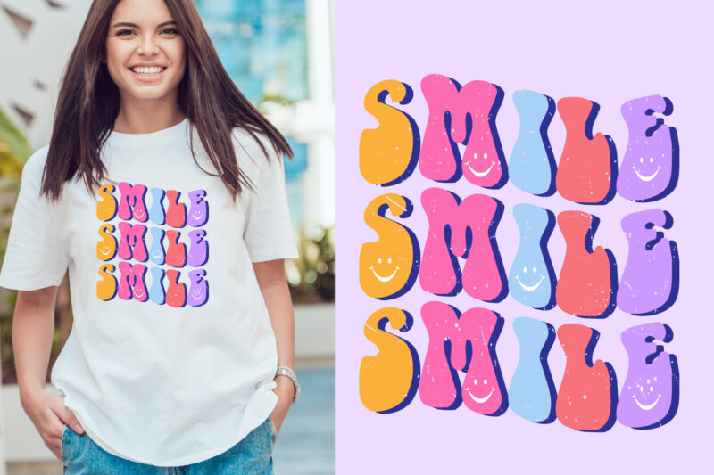 smile t shirt design