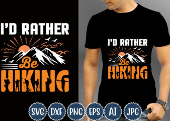 I’d Rather Be Hiking T-shirt Design, Camping T-Shirts, Funny Camping Shirts, Camp Lovers Gift, We’re More Than Just Camping Friends We’re Like A Really Small Gang T-shirt,Happy Camper Shirt, Happy