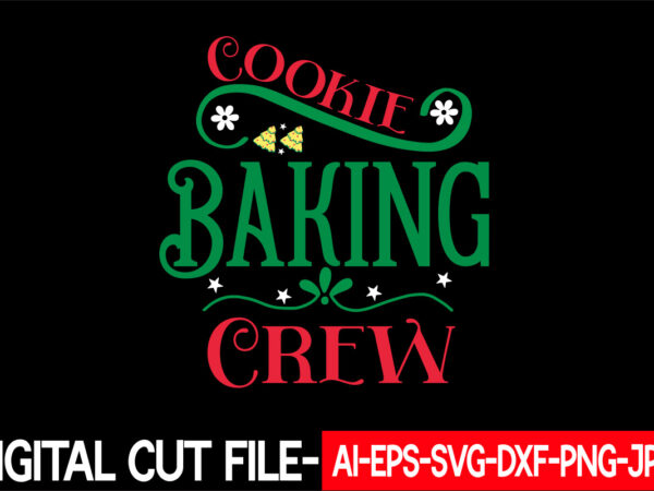 Cookie baking crew vector t-shirt design