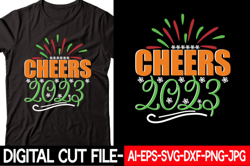 cheers 2023 vector t-shirt design