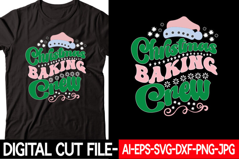 Christmas Baking Crew vector t-shirt design