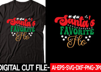 Santa’s Favorite Ho vector t-shirt design