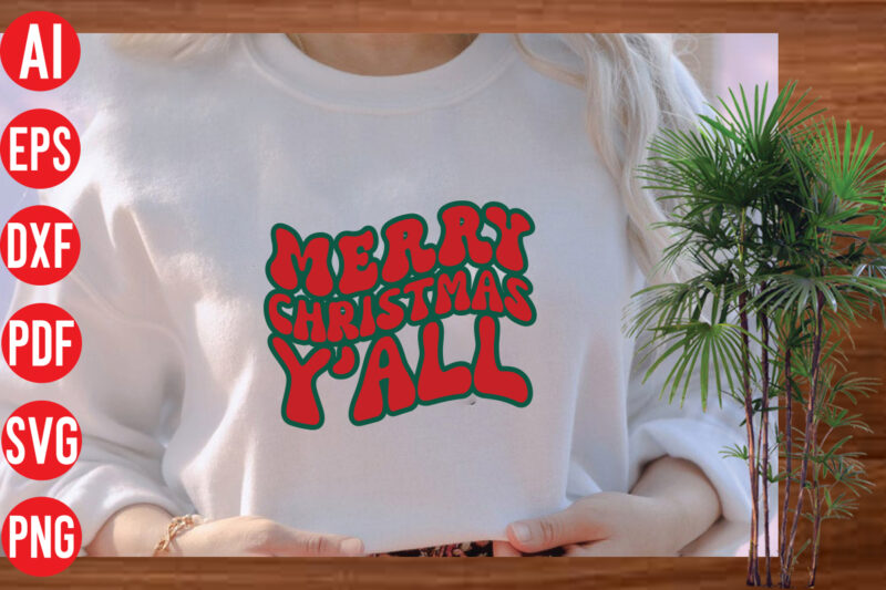 Merry Christmas y'all Retro T shirt design, Merry Christmas y'all SVG cut file, Merry Christmas y'all SVG design,Christmas Png, Retro Christmas Png, Leopard Christmas, Smiley Face Png, Christmas Shirt Design,