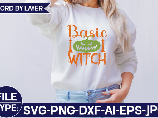 Basic witch svg cut file t shirt template