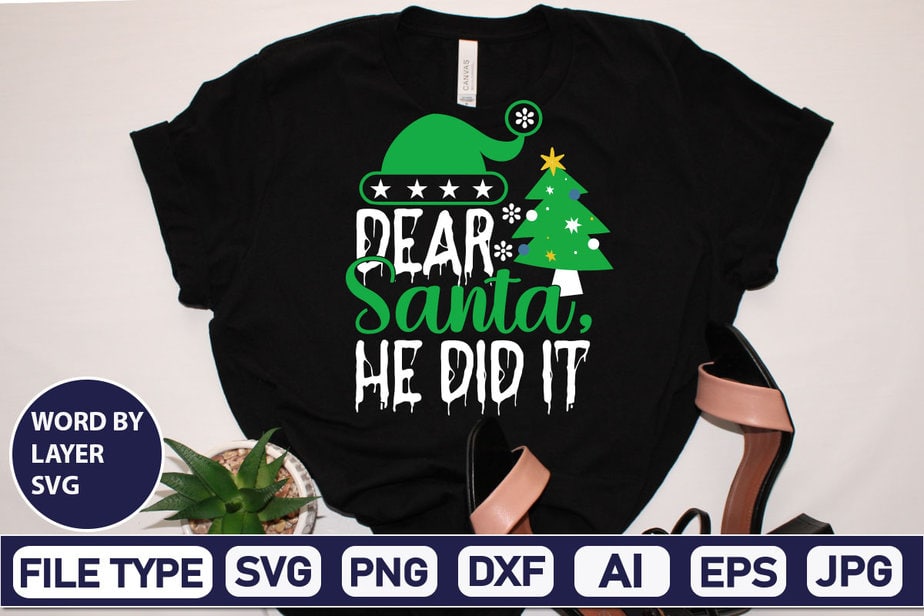 Dear Santa, He Did It Christmas SVG Bundle,Christmas Svg, Disney