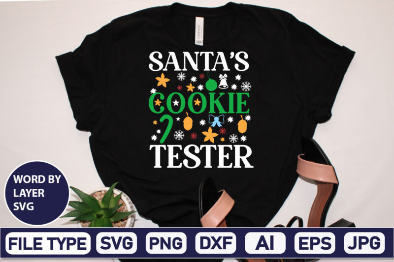 Santa's Cookie Tester Christmas SVG Bundle,Christmas Svg, Disney Christmas Bundle Svg Png Dxf, Xmas Svg, Christmas Digital Download Cricut Clipart, Christmas Disney Svg Cut FileChristmas SVG Bundle, Christmas Svg Png