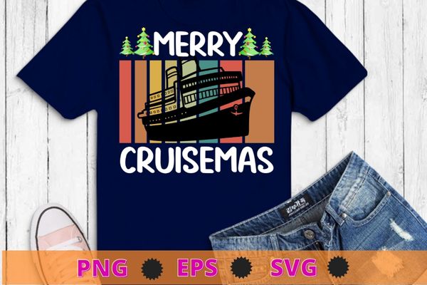 Merry cruisemas family cruise christmas 2021 funny boat trip t-shirt design svg, merry cruisemas, family cruise, christmas, 2021 funny, boat trip