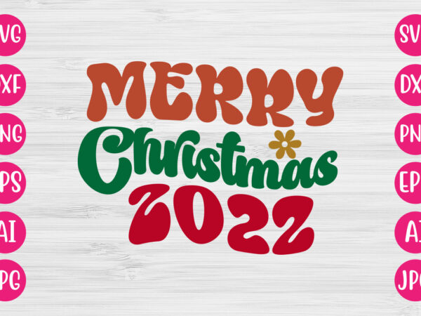 Merry christmas 2022 vector design