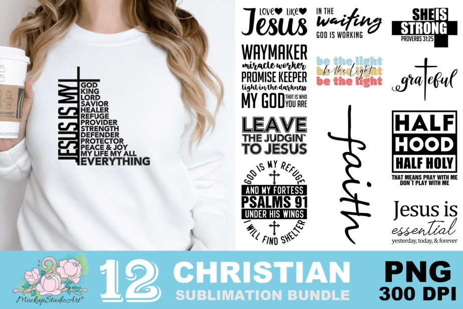 Christian Jesus Faith PNG Sublimation Design - Buy t-shirt designs