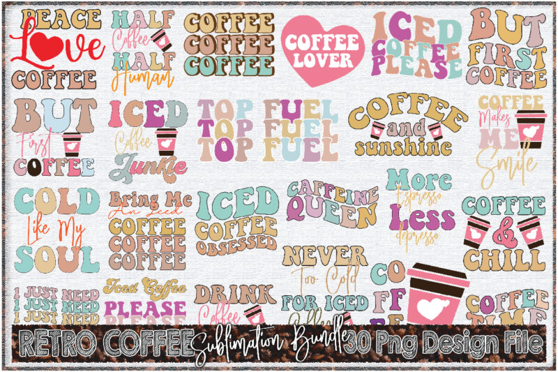 Retro Coffee Sublimation Bundle