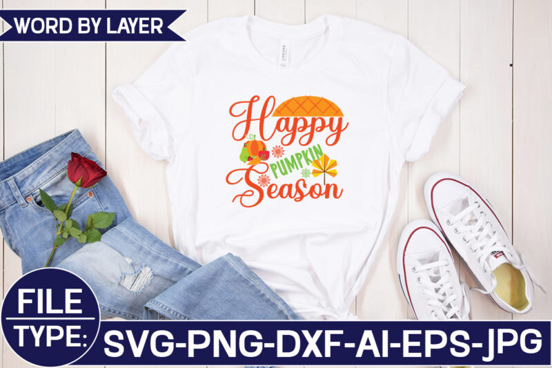 Happy Pumpkin Season SVG Cut File