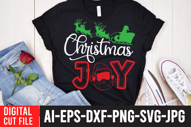 Christmas JOY T-Shirt Design ,Christmas JOY SVG Cut File , Christmas SVG Mega Bundle , 220 Christmas Design , Christmas svg bundle , 20 christmas t-shirt design , winter svg