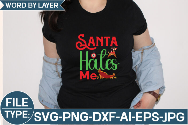 Santa Hates Me SVG Cut File