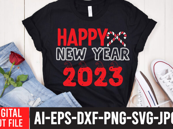 Happy new year 2023 t-shirt design ,happy new year 2023 svg cut file , christmas svg mega bundle , 220 christmas design , christmas svg bundle , 20 christmas t-shirt