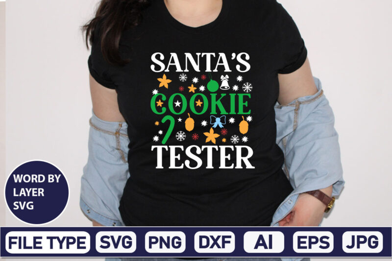 Santa's Cookie Tester Christmas SVG Bundle,Christmas Svg, Disney Christmas Bundle Svg Png Dxf, Xmas Svg, Christmas Digital Download Cricut Clipart, Christmas Disney Svg Cut FileChristmas SVG Bundle, Christmas Svg Png